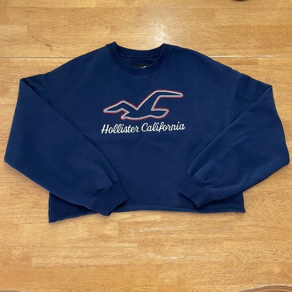 NEW CONDITION Hollister Semi Cropped Sweatshirt - Picture 2 of 9